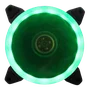 Kit 5 Cooler Fan Bs Reinforced  Verde 15 LEDs Para Gabinete 120mm X 120mm