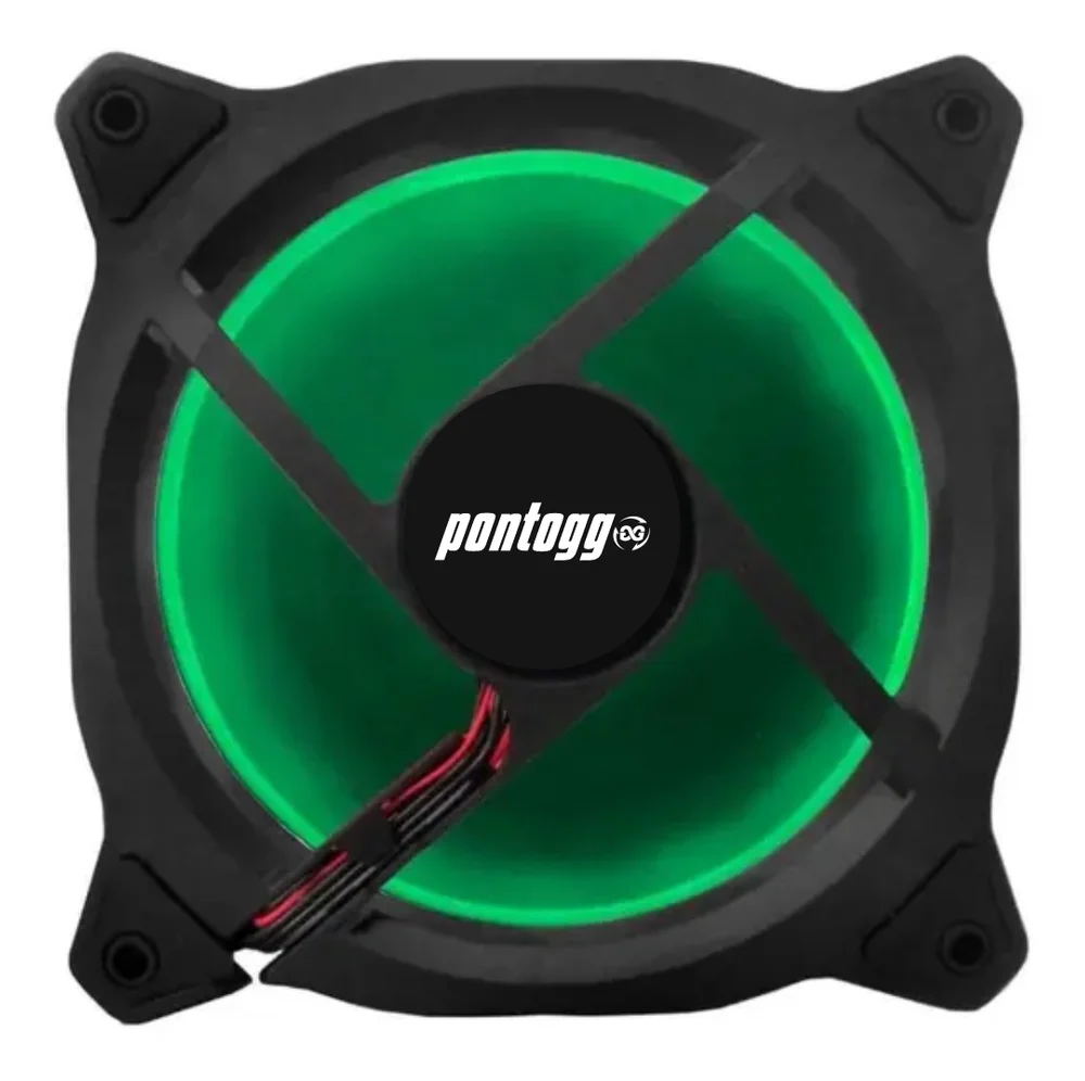 Kit 5 Cooler Fan Bs Reinforced Verde 15 LEDs Para Gabinete 120mm X 120mm Kit 5 Cooler Fan Bs Reinforced Verde 15 LEDs Para Gabinete 120mm X 120mm