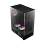 Gabinete Gamer Gamdias Atlas E1 ARGB 3 Fans S/fonte Atx Midtower Display Digital Preto - Atlas E1