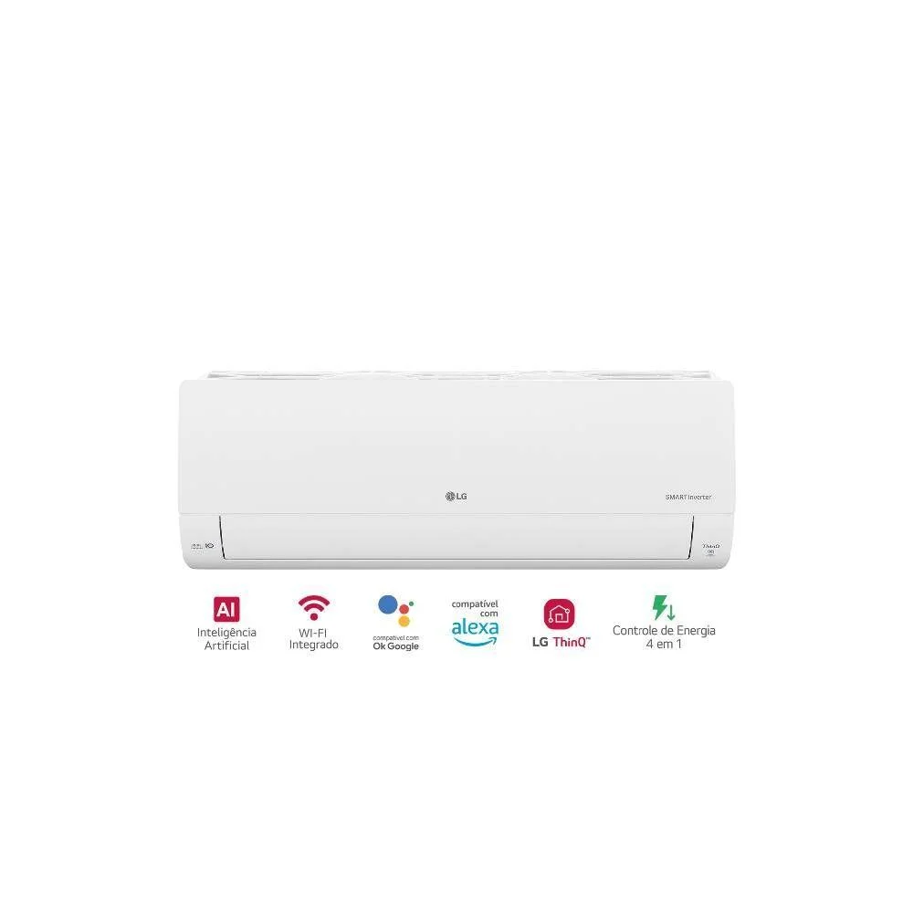 Ar Condicionado Split Lg Ai Smart Inverter Voice 9000 Btus Frio 220v S3-q09ja31e Ar Condicionado Split Lg Ai Smart Inverter Voice 9000 Btus Frio 220v S3-q09ja31e