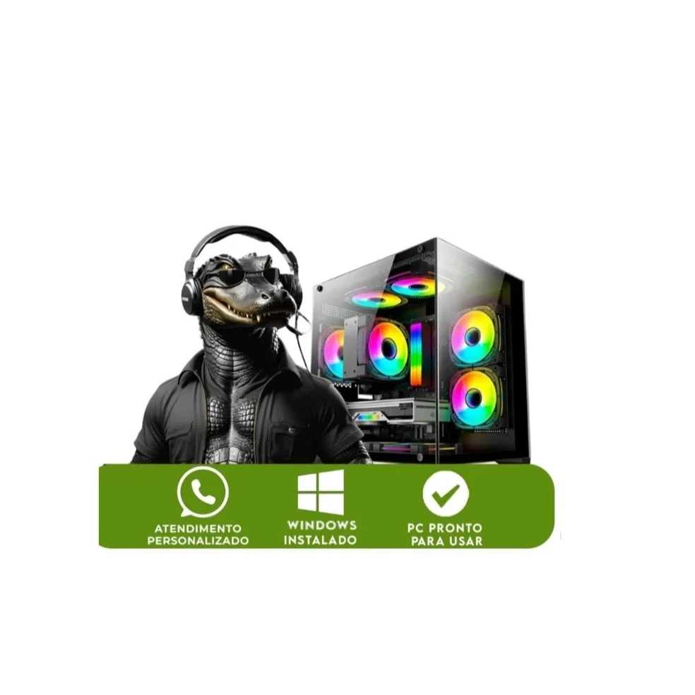 PC Gamer  Amd Ryzen 5 5500, Geforce RTX 3050, Memória 16gb Ddr4, SSD 1TB Nvme - view 2