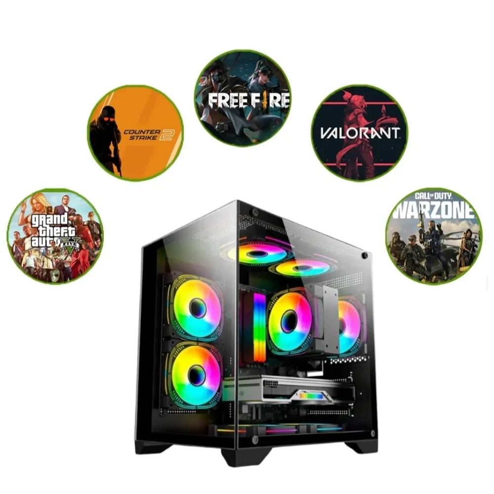 PC Gamer  Amd Ryzen 5 5500, Geforce RTX 3050, Memória 16gb Ddr4, SSD 1TB Nvme - view 4