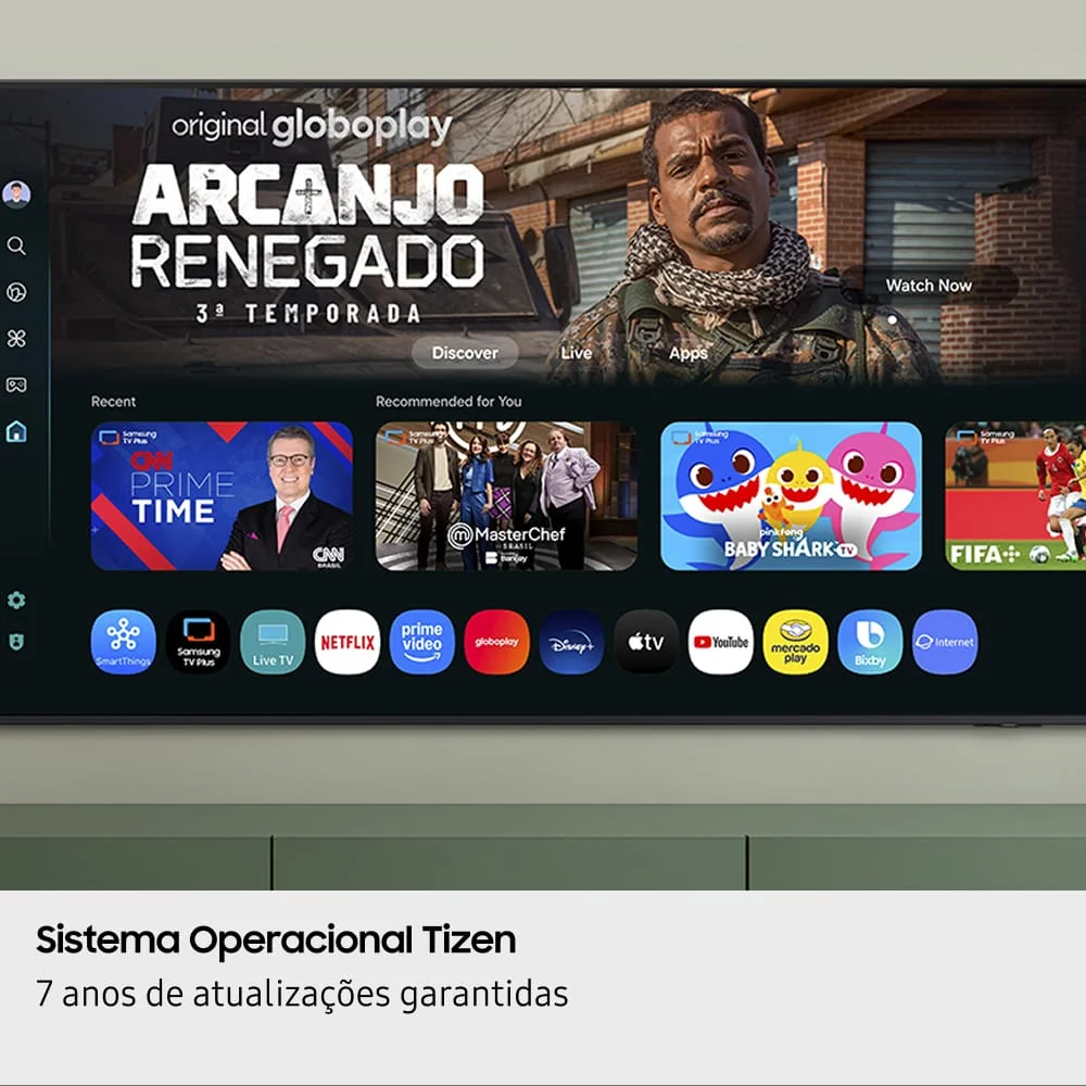 Samsung Smart TV 50" Crystal UHD 4K U8600F 2025, Xbox Cloud Gaming, Canais Gratuitos, Alexa