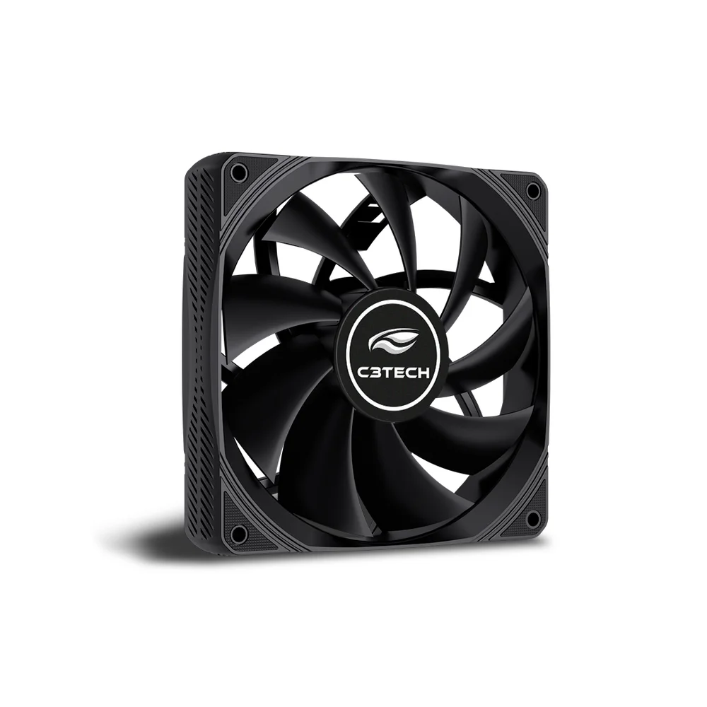 Cooler Fan C3tech F9-200bk, 120mm, 4 Pinos Molex, Preto - Para Gabinete Cooler Fan C3tech F9-200bk, 120mm, 4 Pinos Molex, Preto - Para Gabinete
