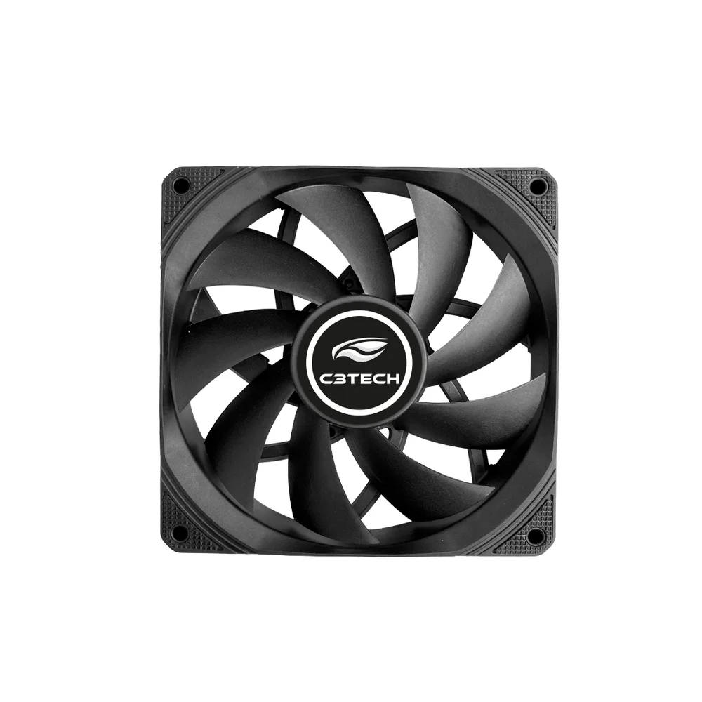 Cooler Fan C3tech F9-200bk, 120mm, 4 Pinos Molex, Preto - Para Gabinete Cooler Fan C3tech F9-200bk, 120mm, 4 Pinos Molex, Preto - Para Gabinete