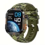Smartwatch Tático Qtljjby 5.0, Lanterna LED À Prova D'água Verde