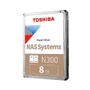 Hd Toshiba N300 Nas, 8tb, 3.5, 7200rpm, Sata Iii 6gb/s, Cache 512mb, Hdwg780xzsta