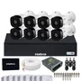 Kit 8 Câmeras Intelbras 1120b Hd Dvr Mhdx 1108-c Com SSD 512gb.