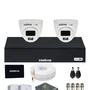 Kit Cftv Intelbras 2 Câmeras 1120d Full Color  720p  Dvr Intelbras 1104-c  SSD 512gb Instalado.