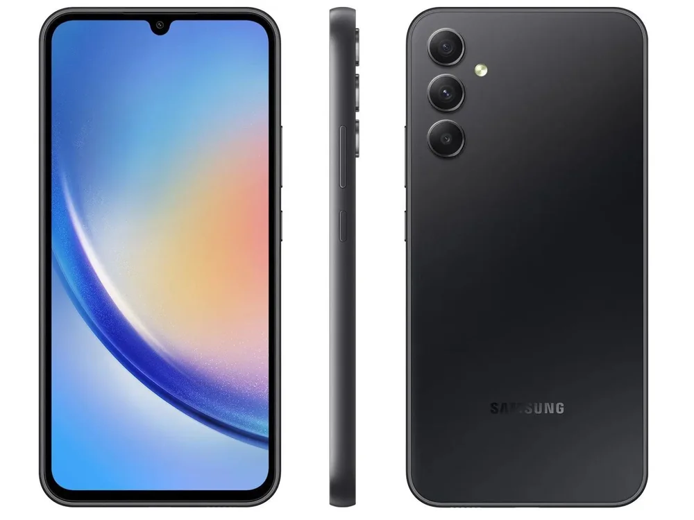 Usado: Samsung A34 128 Gb Preto - Bom
