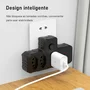 Adaptador Universal De Tomada 3 Tomadas Pinos Com Usb Tipo C Carregador Rápido