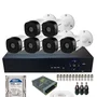Kit 6 Câmeras Segurança Intelbras Vhd 1220b Full Hd 2mp Dvr 08 Canais Com Hd 500gb Instalado