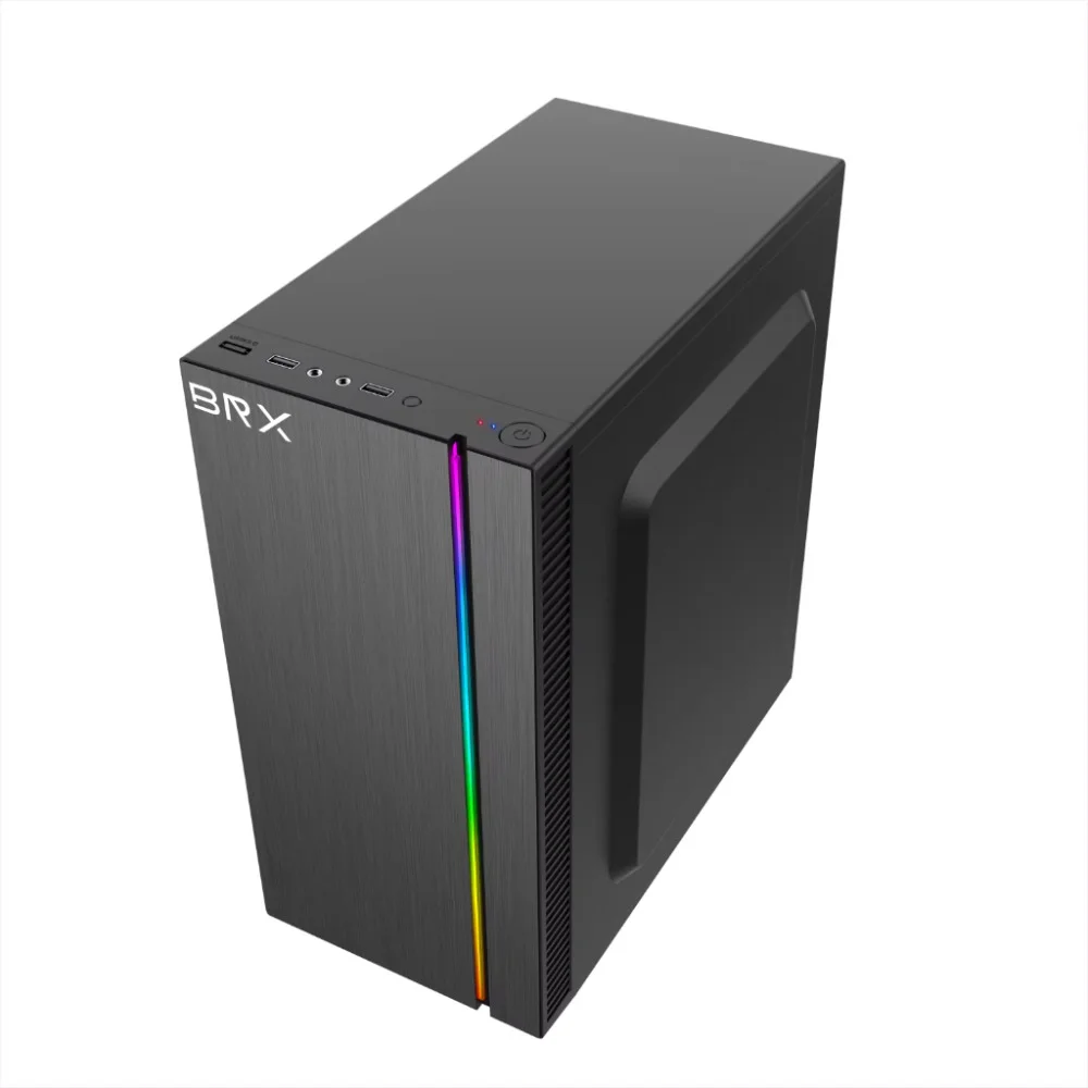 Gabinete Gamer Brx Nexus F754 Mini Tower LED Usb 2.0 S/fans Preto