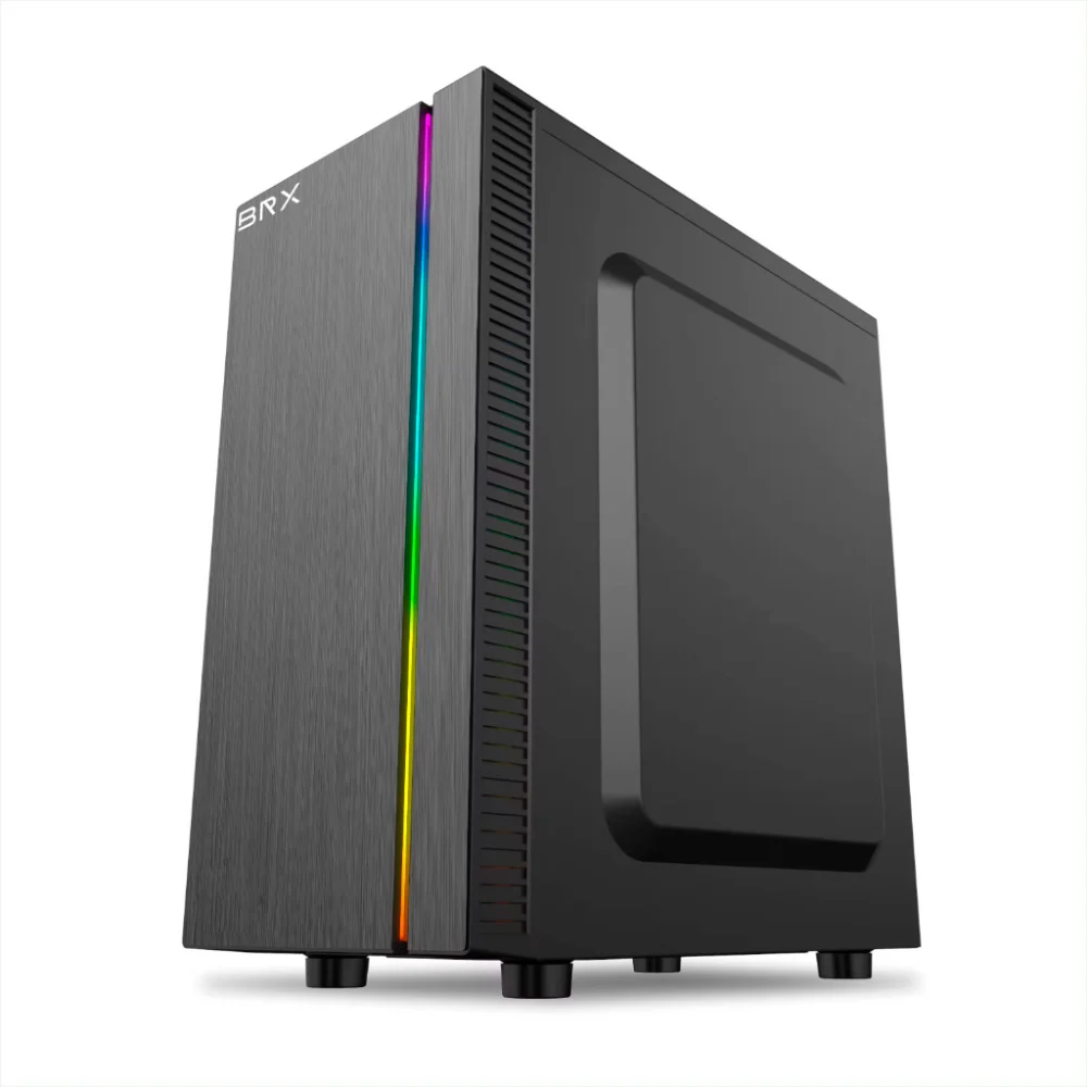 Gabinete Gamer Brx Nexus F754 Mini Tower LED Usb 2.0 S/fans Preto