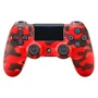 Controle Compatível Com Ps4 Dualshock 4 Camuflado Vermelho