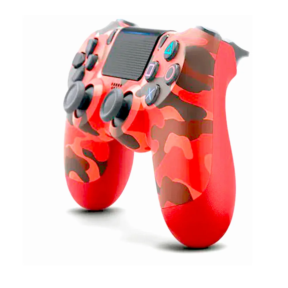 Controle Compatível Com Ps4 Dualshock 4 Camuflado Vermelho Controle Compatível Com Ps4 Dualshock 4 Camuflado Vermelho