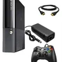 Console 360  4gb Standard Cor Matte Black + 1 Controle Com Fio