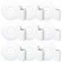 9 Roteadores Wi-fi 6 Access Point 3.0 Gbps + 9 Injetores Poe+ | 9 U6+ Ubiquiti Com 9 Fontes 48v 30w