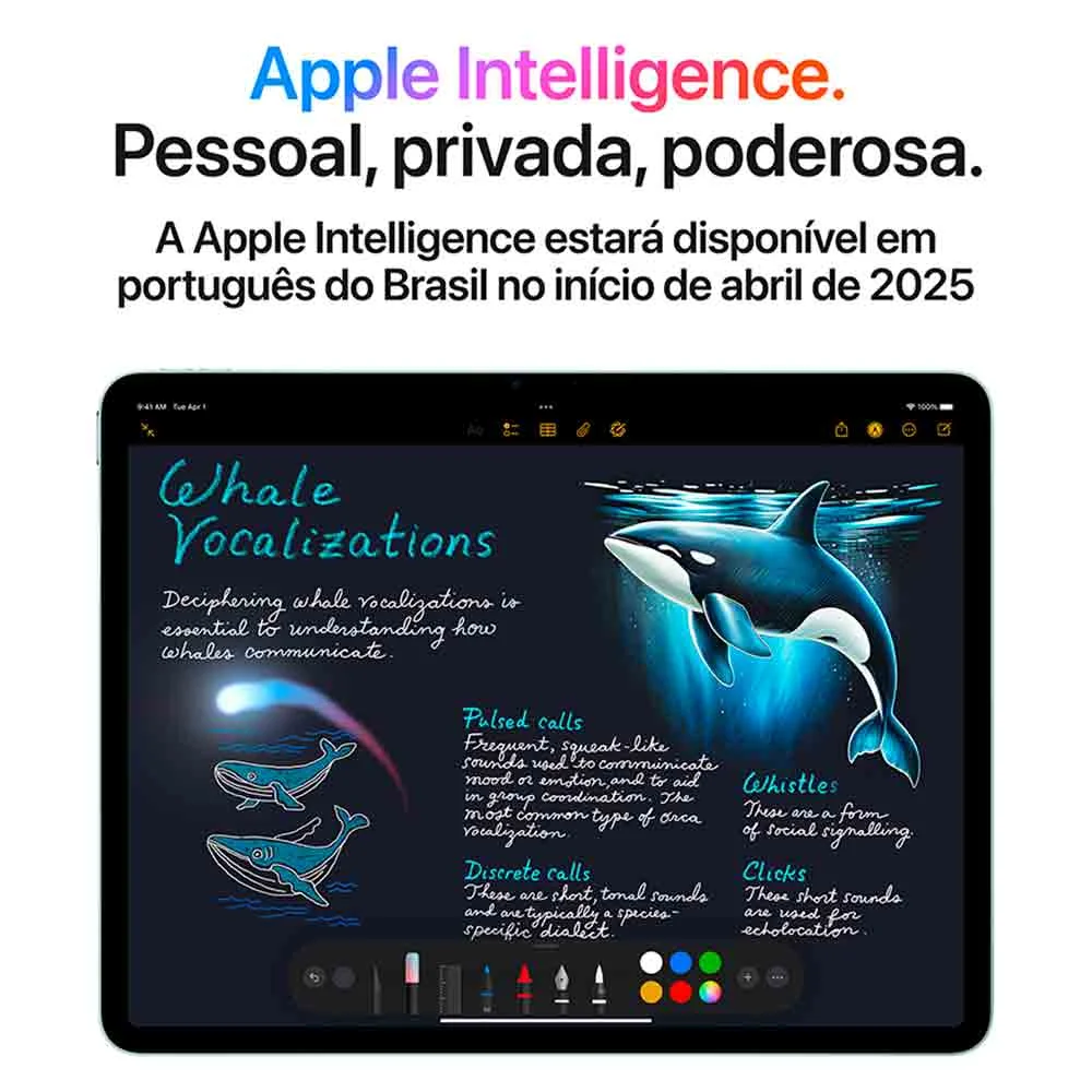 iPadAirM3 11インチ128GBブルーApplePencilProセット iPad Air Apple Processador M3 (11