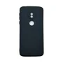 Capa Moto G6 Play Silicone Aveludada Protege Câmera Colorida Capinha Anti Impacto Moto G6 Play:preto