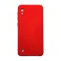 Capa Samsung A10 (normal) Silicone Aveludada Protege Câmera Colorida Capinha Anti Impacto A10:vermelho