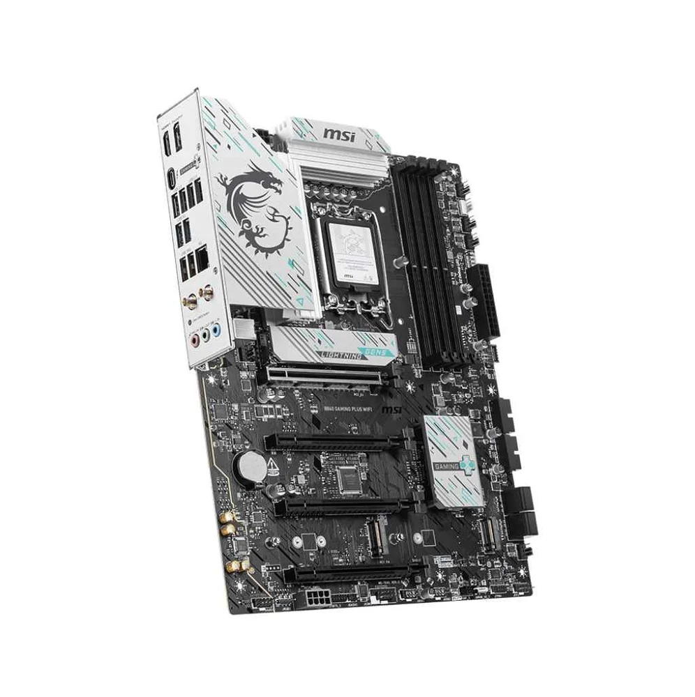 Placa Mãe Msi B860m Gaming Plus Wifi, Intel LGA 1851, Matx, Wf/blt, Ddr5 - B860m Gaming Plus Wifi Placa Mãe Msi B860m Gaming Plus Wifi, Intel LGA 1851, Matx, Wf/blt, Ddr5 - B860m Gaming Plus Wifi