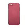 Capa Iphone 7 Plus / 8 Plus Silicone Aveludada Protege Câmera Colorida Capinha Anti Impacto Iphone 7 Plus:vinho