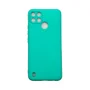Capa Realme C21y / C25y Silicone Aveludada Protege Câmera Colorida Capinha Anti Impacto C21y / C25y:verde Água