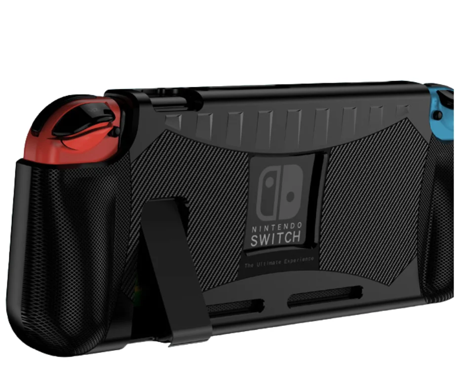 Case Grip Compativel Com Nintendo Switch Com Suporte E Slot Para Cartuchos Case Grip Compativel Com Nintendo Switch Com Suporte E Slot Para Cartuchos