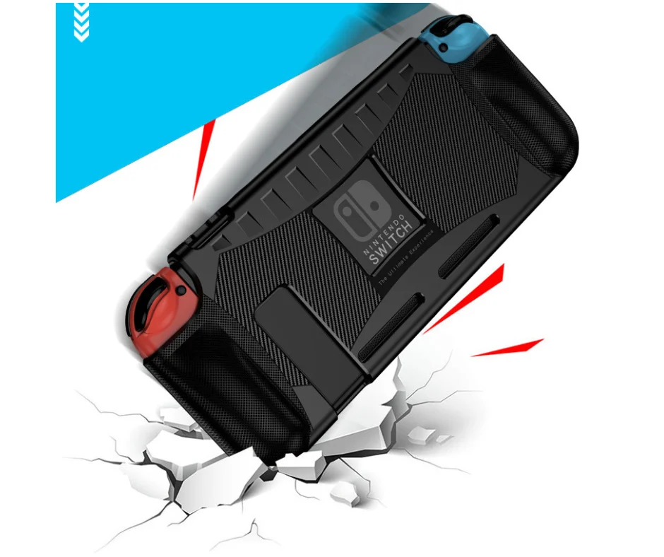 Case Grip Compativel Com Nintendo Switch Com Suporte E Slot Para Cartuchos Case Grip Compativel Com Nintendo Switch Com Suporte E Slot Para Cartuchos