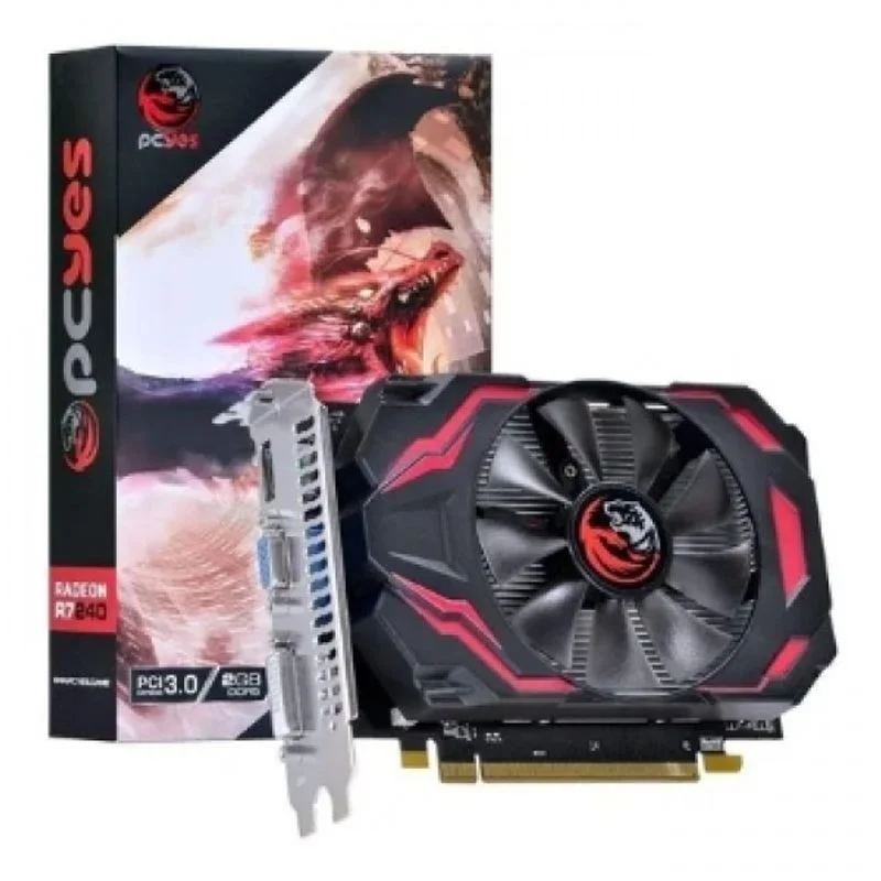 Placa De Video 4gb Radeon - R7 250 - PCyes - GDDR5 - 128 Bits Single - Fan - Pjr7250x4gb Placa De Video 4gb Radeon - R7 250 - PCyes - GDDR5 - 128 Bits Single - Fan - Pjr7250x4gb