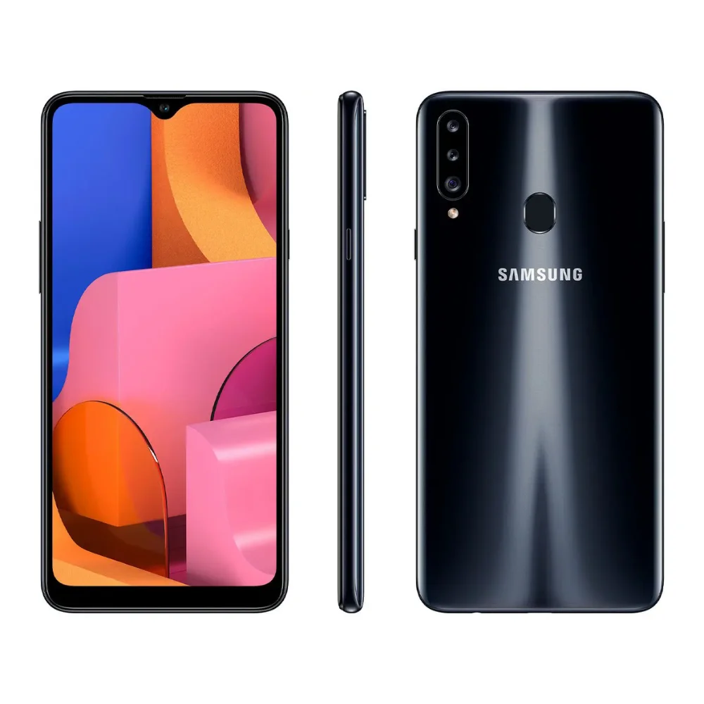 Usado: Samsung A20s 32 Gb Preto - Regular