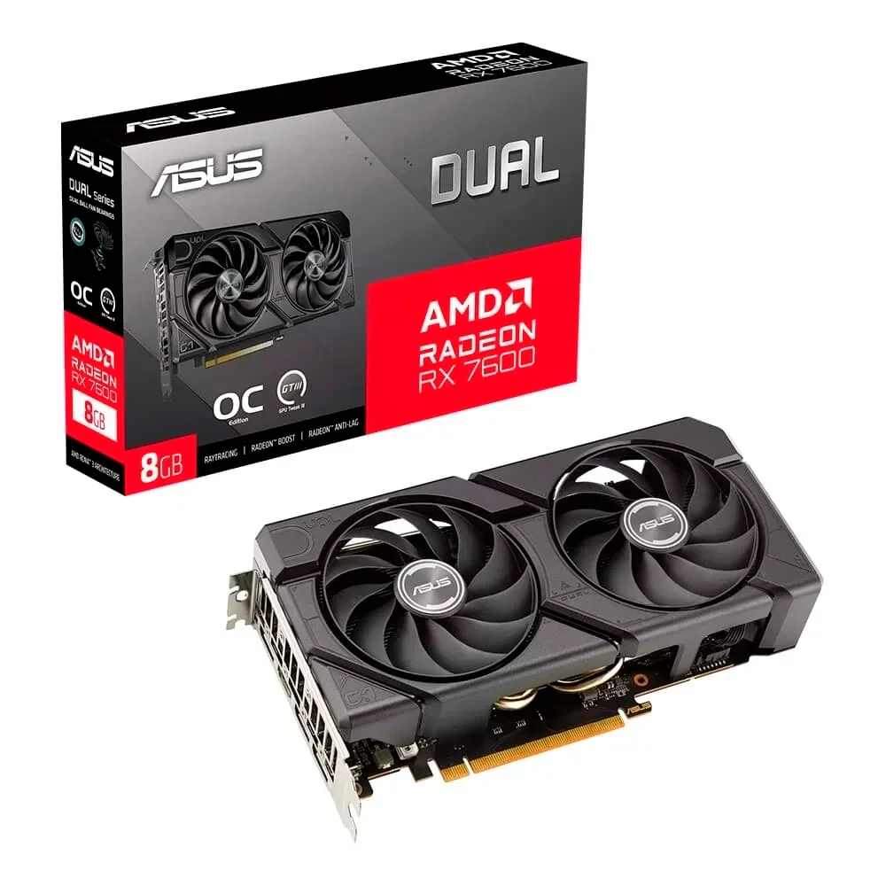 グラフィックボード・グラボ・ビデオカード AMD Radeon RX 7600 OC Edition Produtos com até 15 OFF no PIX KaBuM
