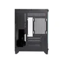 Gabinete Gamer Duex Aquário Dxss05b, Vidro Temperado, Sem Fans, Preto