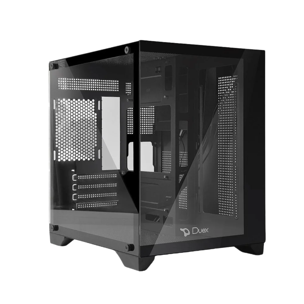 Gabinete Gamer Duex Aquário Dxss05b, Vidro Temperado, Sem Fans, Preto Gabinete Gamer Duex Aquário Dxss05b, Vidro Temperado, Sem Fans, Preto