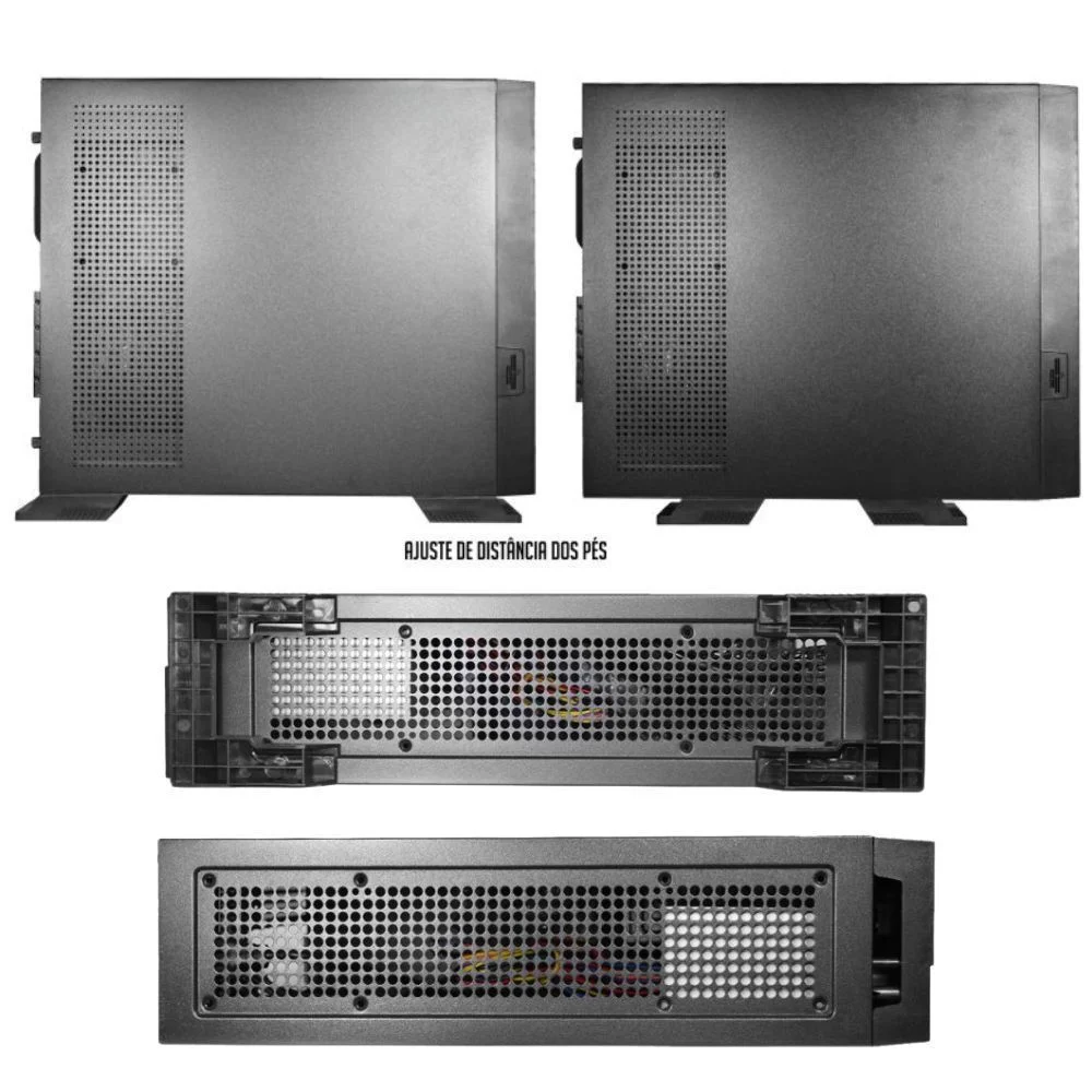 Gabinete Office Slim K-mex Gm-03y4 Com Fonte - Micro Atx Gabinete Office Slim K-mex Gm-03y4 Com Fonte - Micro Atx