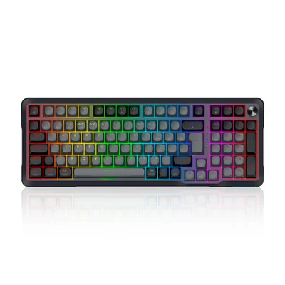 Teclado Mecânico Redragon Bragi Pro RGB Switch Cream Cinza E Preto