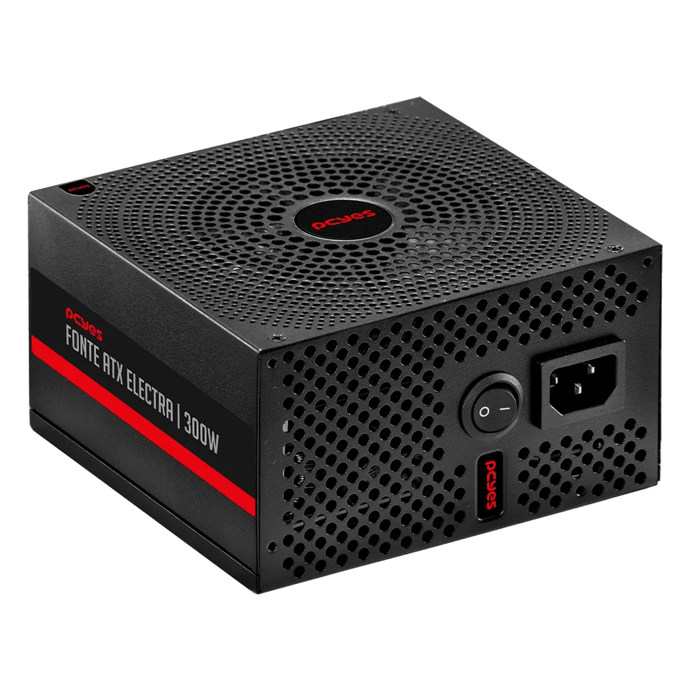 Fonte Atx PCyes Electra 300w Pfc Ativo - Elec300w Fonte Atx PCyes Electra 300w Pfc Ativo - Elec300w