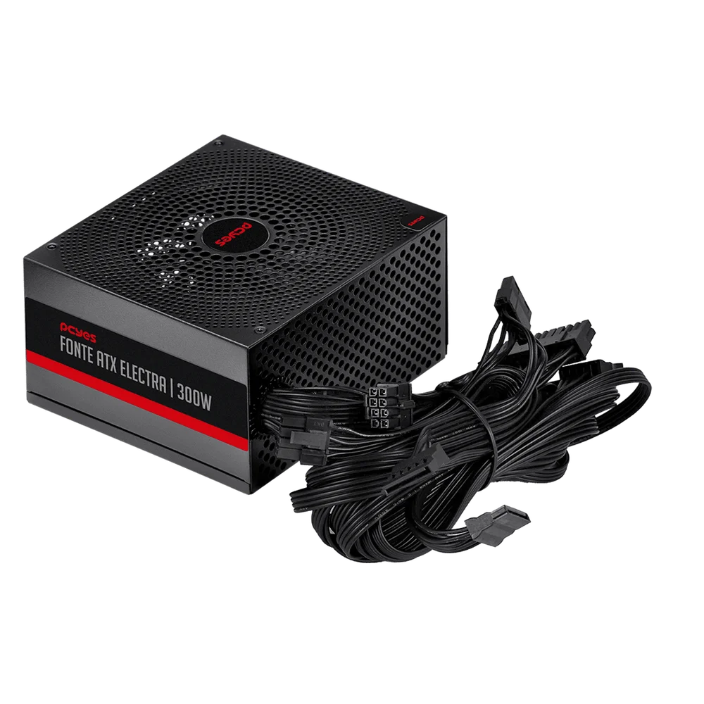 Fonte Atx PCyes Electra 300w Pfc Ativo - Elec300w Fonte Atx PCyes Electra 300w Pfc Ativo - Elec300w