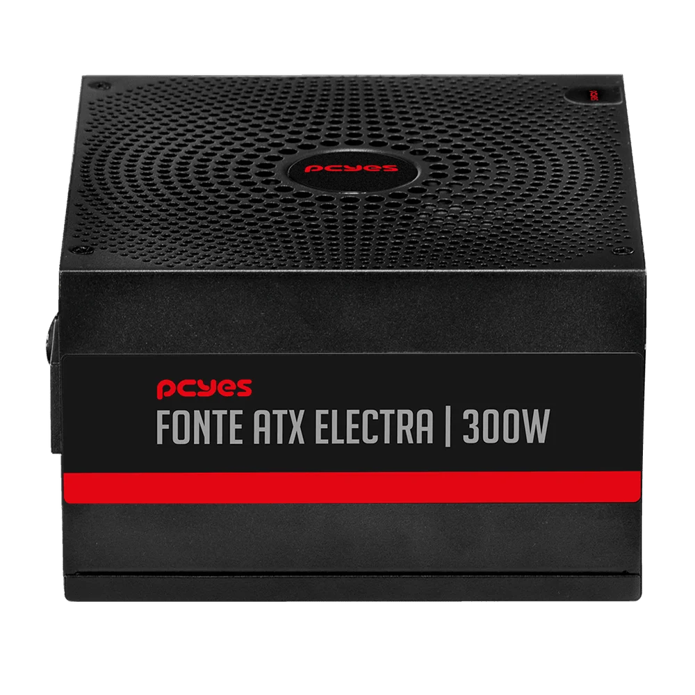 Fonte Atx PCyes Electra 300w Pfc Ativo - Elec300w Fonte Atx PCyes Electra 300w Pfc Ativo - Elec300w