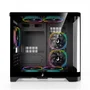 Gabinete Gamer Rise Mode Glass Curvo, M-ATX, Mid Tower, Lateral e Frental em Vidro, Preto - RM-GA-GC-FB