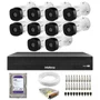 Kit 10 Câmeras Intelbras Vhd 1230 B G8 Full Hd Visão Noturna 30m Ip67 + Dvr Mhdx 1116-c + Hd 2TB
