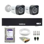 Kit 2 Câmeras Tudo Forte Full Hd Bullet Visão 20m Ip66 + Dvr Intelbras Mhdx 1104c 4 Canais + Hd 1TB
