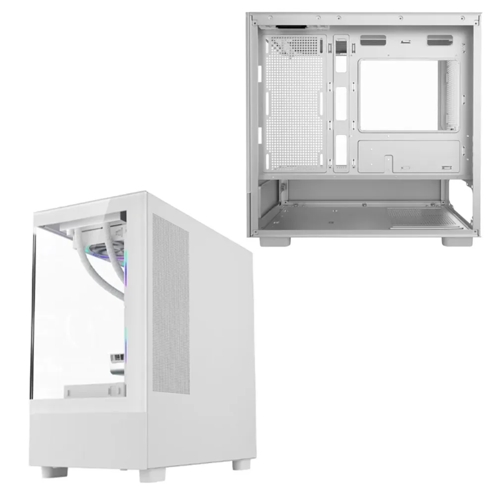 Gabinete Brazil Bpc Matx Gamer Bpc-k215 Branco C/ 6 Coolers Sem Fonte