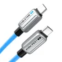 Cabo Carregador Usb C Alta Velocidade Turbo 240w Azul 1m