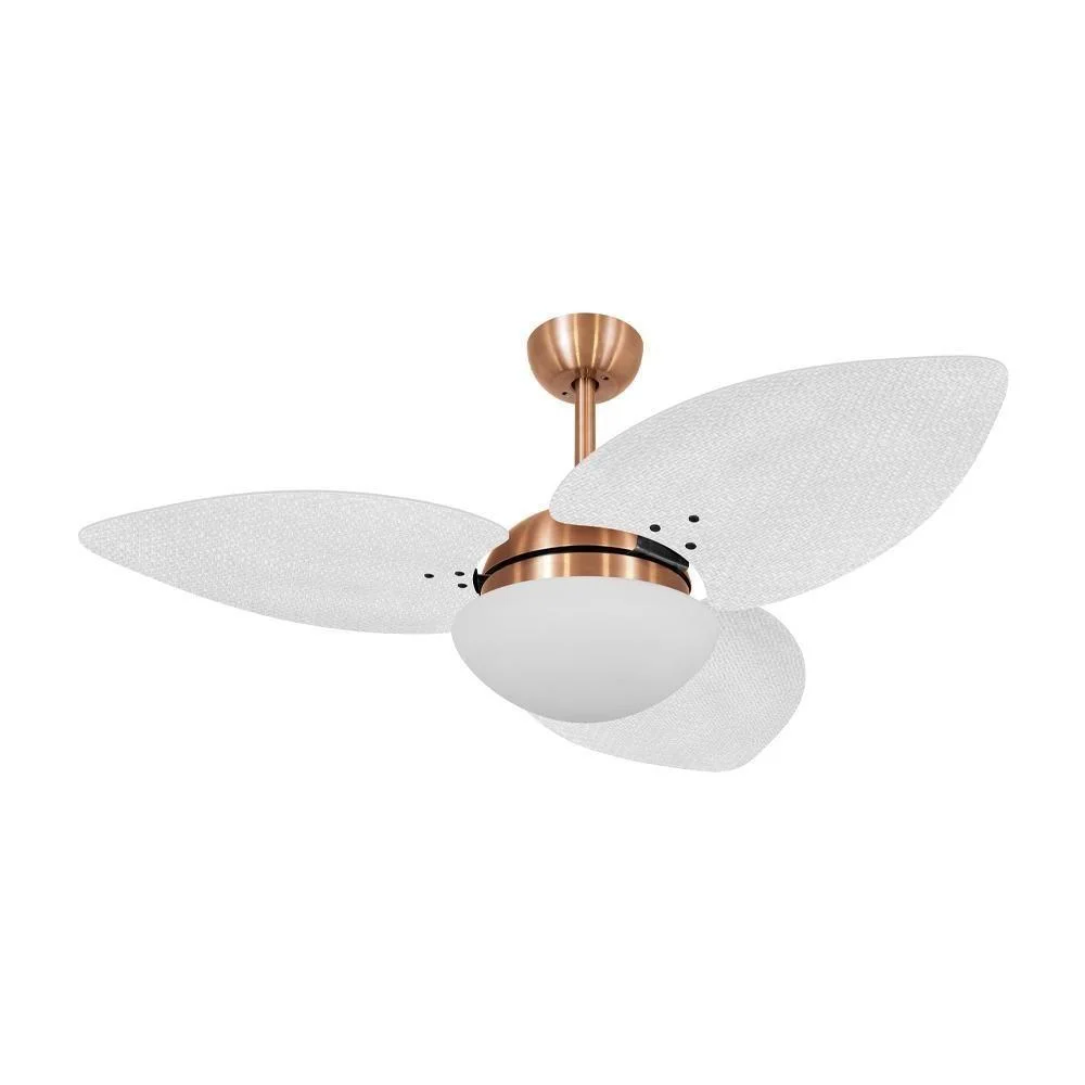 Ventilador De Teto Dormamu Cobre 3 Pás Palmae Branco 220v Ventilador De Teto Dormamu Cobre 3 Pás Palmae Branco 220v