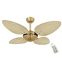Ventilador Volare Off P Palmae Natural 220v Controle Remoto
