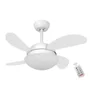 Ventilador Volare Fly Mini Branco 127v E Controle Remoto - 110v