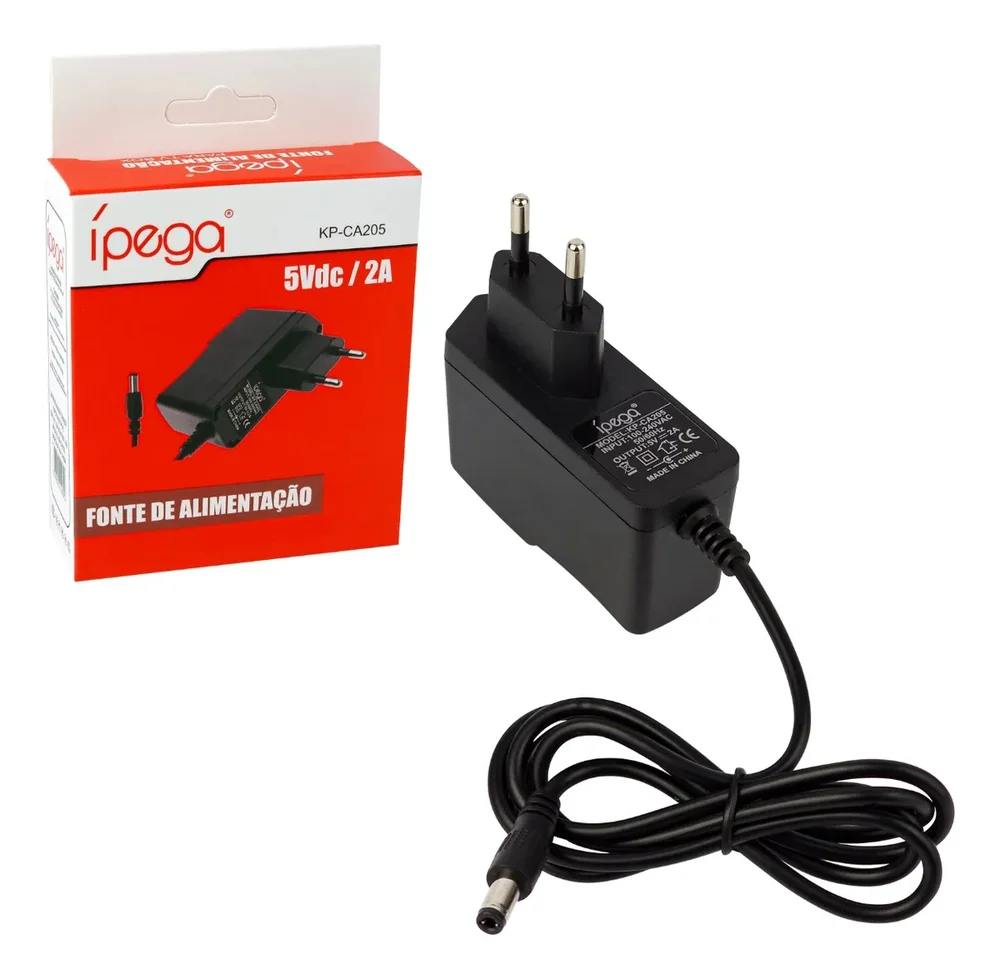 Fonte De Alimentacao 110/220vac Saida 5vdc 2a 5,5x2,1mm Fonte De Alimentacao 110/220vac Saida 5vdc 2a 5,5x2,1mm