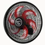 Ventilador Parede Lorena Preto Oscilante 220v Pás Vermelho